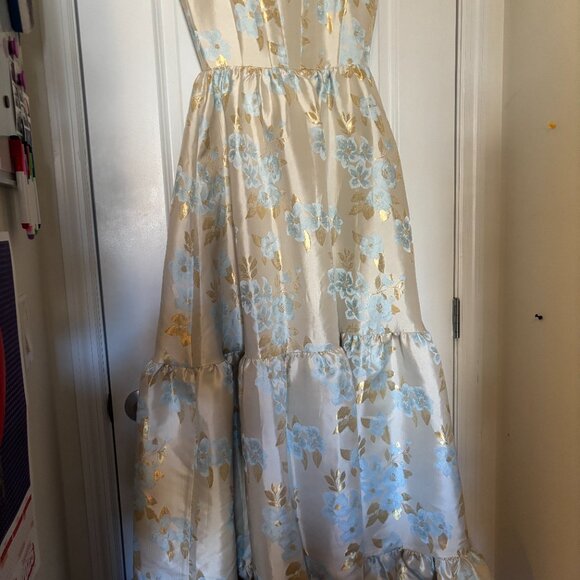 V. Chapman Avery Tiered A-Line Corset Gown - Picture 3 of 8